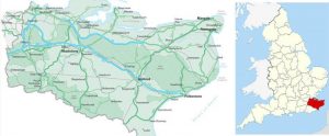 Map of Kent